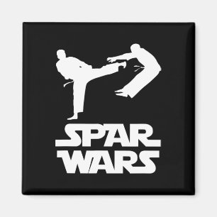 Imán Guerras de Spar Dicho Divertido Luchador de Taekwo