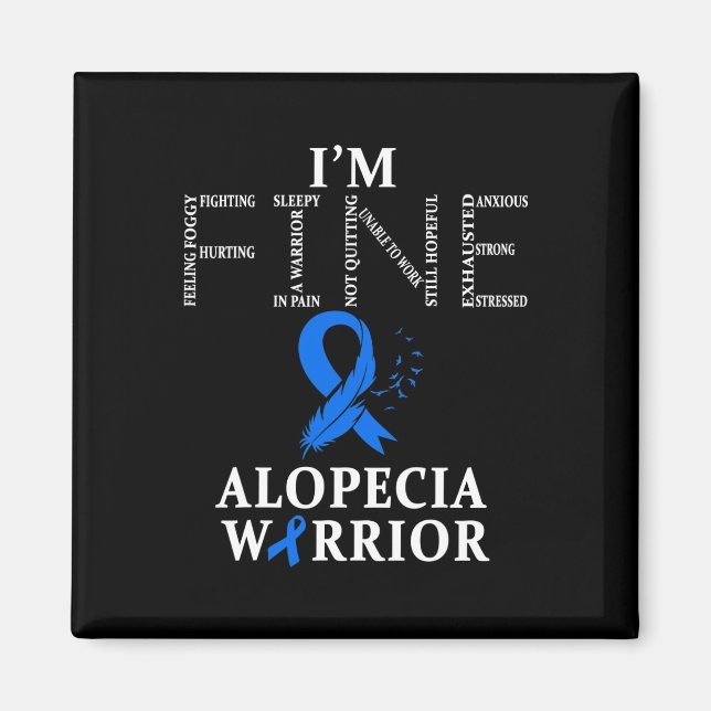 Imán Guerrero de Alopecia estoy bien (Frente)