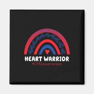 Imán Guerrero de Chd Rojo y Azul Corazón Arcoíris Enfer