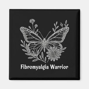 Imán Guerrero de Fibromialgia Conciencia Mariposa Invis