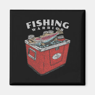 Imán Guerrero de pesca divertido dice pescador vintage