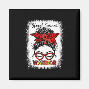 Imán Guerrero del cáncer de sangre Messy Bun Léopardo d