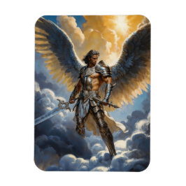 Imán Guerrero Dorado del Arcángel Miguel del Cielo
