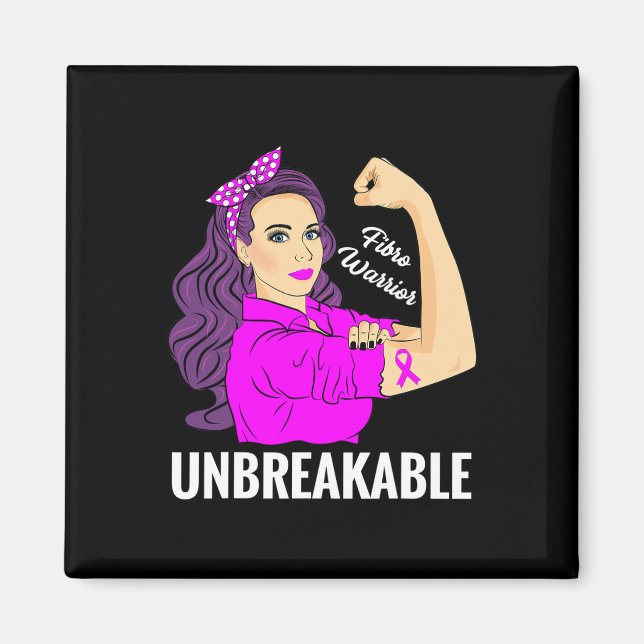 Imán Guerrero Inquebrantable Fibromialgia Tee de Concie (Frente)