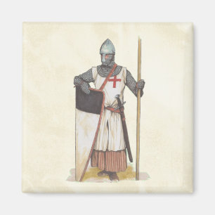 Imán Guerrero medieval de Caballeros Templarios
