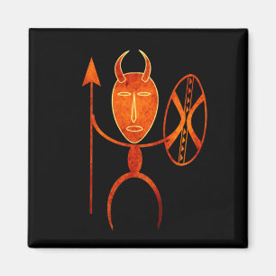 Imán Guerrero tribal africano abstracto