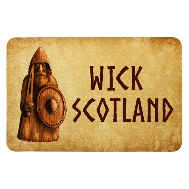 Imán Guerrero vikingo de Wick Escocia (Horizontal)