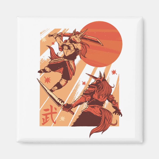 Imán Guerreros de Unicornio (Frente)