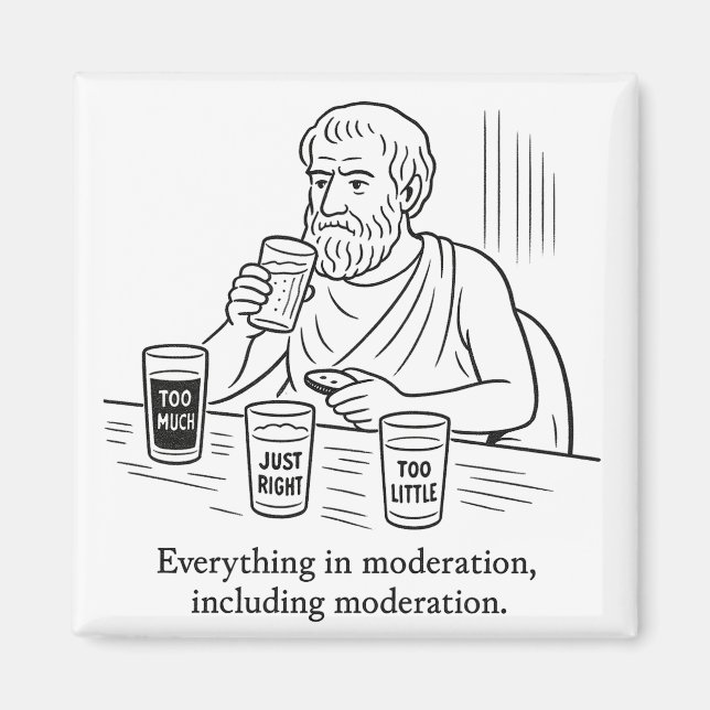 Imán Guía de Aristóteles para la Moderación (Frente)