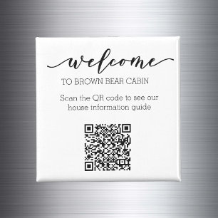 Imán Guía STR Código QR Información guía Hogar de alqui
