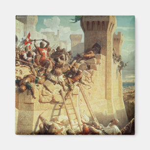 Imán Guillaume de Clermont que defiende Ptolemais