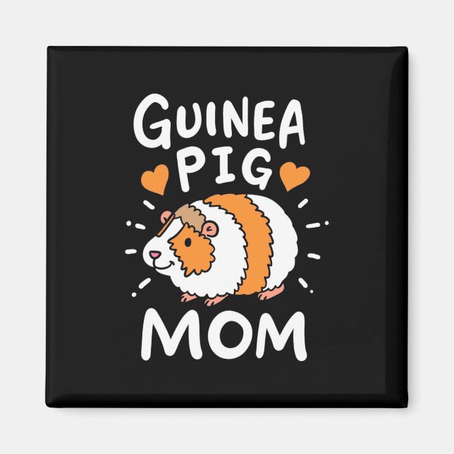 Imán Guinea Pig Mother (Frente)