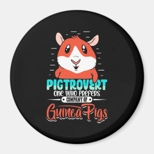 Imán Guinea Pig Pigtrovert One Who Prefers