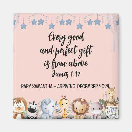 Imán Guión Bebé Invitación Magnet buen regalo