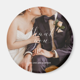 Imán Guión de agradecimiento Foto de boda