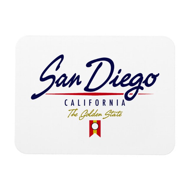 Imán Guión de San Diego (Horizontal)