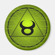 Guión del triángulo verde del turio zodiaco