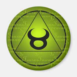 Imán Guión del triángulo verde del turio zodiaco