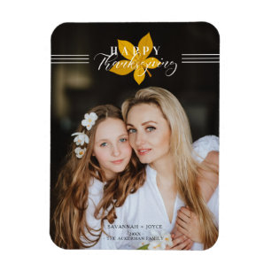 Imán Guión feliz de Acción de Gracias deja foto Persona