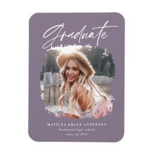 Imán Guión fotográfico moderno graduación contemporánea