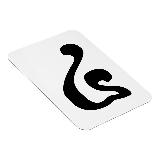 Imán Guión khmer número 4 / cuatro / ៤ (Buen) camboyano (Lado Derecho)