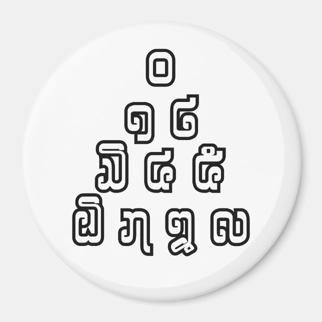 Imán Guión lingüístico laosiano/lao (Frente)