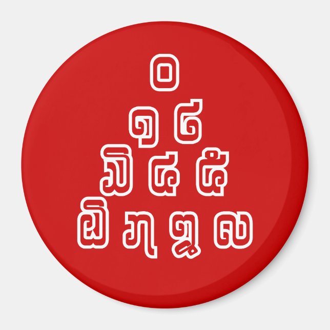 Imán Guión lingüístico laosiano/lao (Frente)