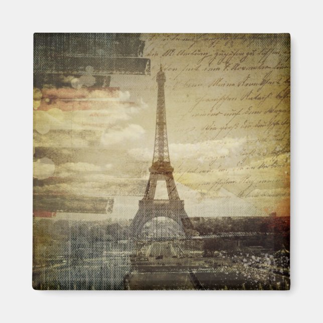 Imán Guiones franceses Torre Eiffel de París moderna (Frente)