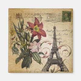 Imán guiones modernos y antiguos lily Paris Eiffel Towe