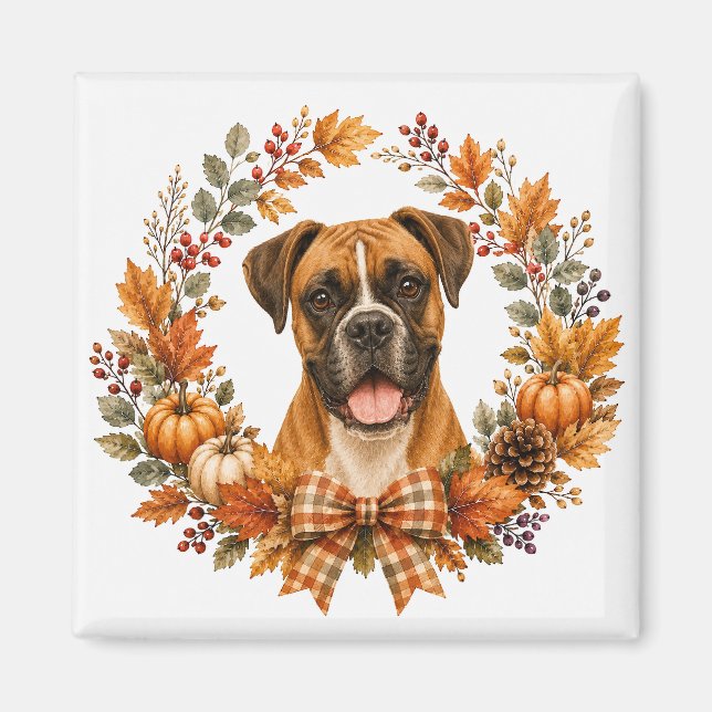 Imán Guirnalda de otoño de Boxer (Frente)