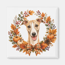 Imán Guirnalda de otoño Whippet