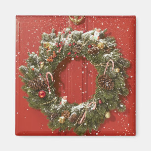 Imán Guirnalda del navidad que cuelga en una puerta