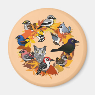 Imán Guirnalda del otoño de pájaros norteamericanos