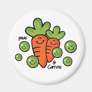 Imán Guisantes y zanahorias