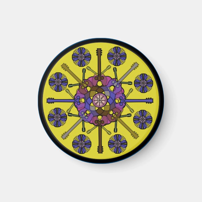 Imán Guitar Mandala (Frente)