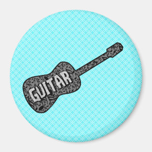 Imán Guitar Music Notes Text