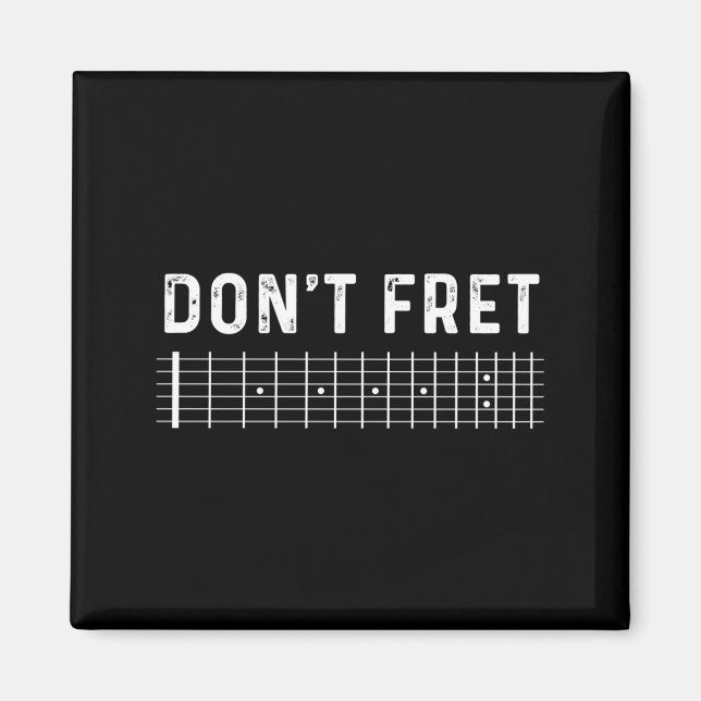 Imán Guitar Shirt Don't Fret Long Sleeve  (Frente)