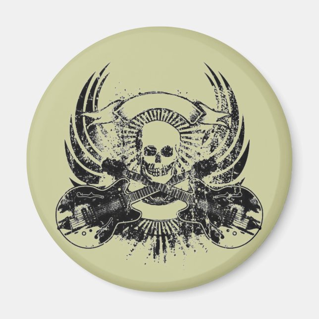 Imán Guitar Skull (Frente)
