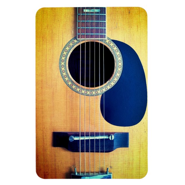 Imán Guitarra Acústica Dreadnought de 6 Cuerdas Diseño  (Vertical)