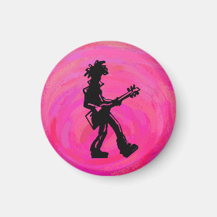 Imán Guitarra Boogie Noches De Nueva York Rosa Caliente