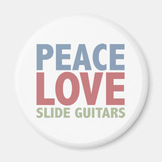 Imán Guitarra De Diapositivas De Amor Por La Paz