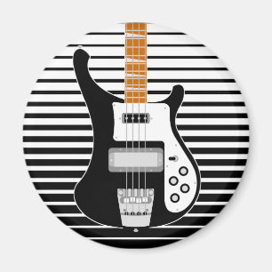 Imán Guitarra de dos tonos de negro y blanco electromag