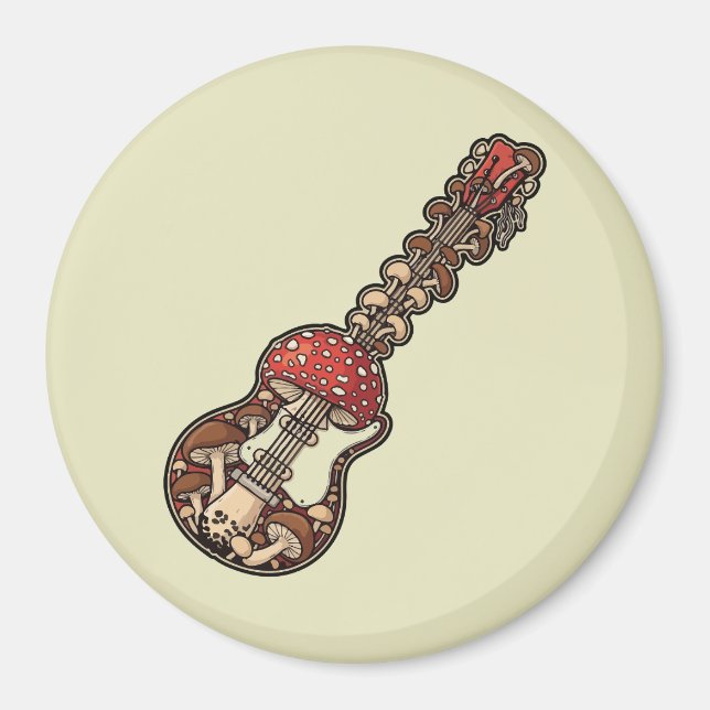 Imán Guitarra de hongo (Frente)