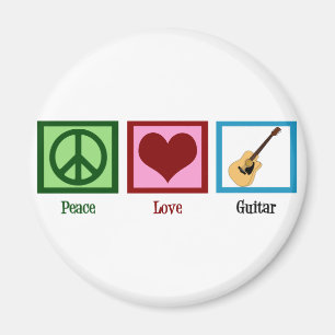 Imán Guitarra del amor de la paz