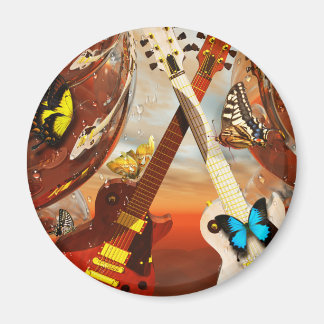 Imán Guitarra eléctrica por arte de Lenny