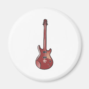 Imán Guitarra eléctrica roja