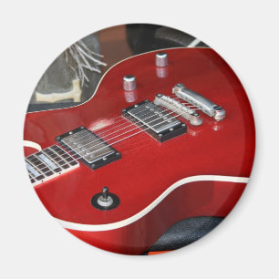Imán Guitarra roja en el amperio