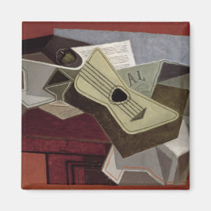 Imán Guitarra y periódico, 1925