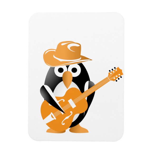 Imán Guitarrista pingüino (Vertical)