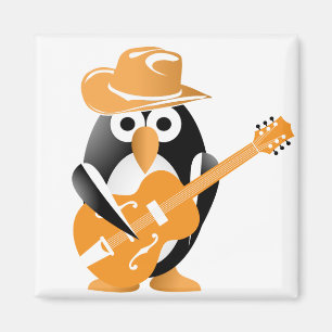 Imán Guitarrista pingüino